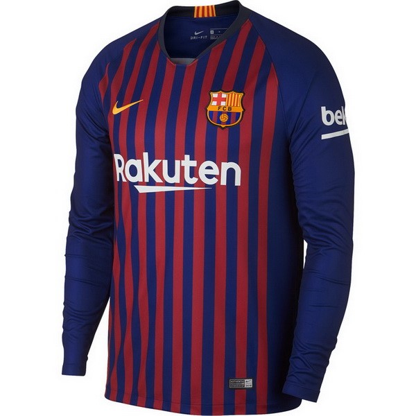 Trikot Barcelona Heim Ml 2018-19 Rote Blau Fussballtrikots Günstig